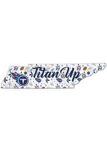Tennessee Titans 12in Floral State Sign