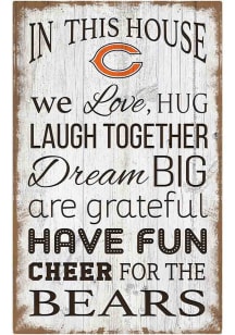 Chicago Bears In This House 11x19 Sign