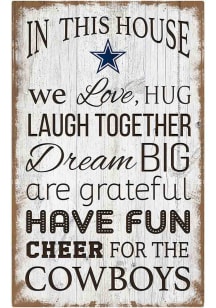 Dallas Cowboys In This House 11x19 Sign
