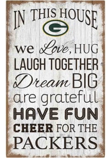Green Bay Packers In This House 11x19 Sign