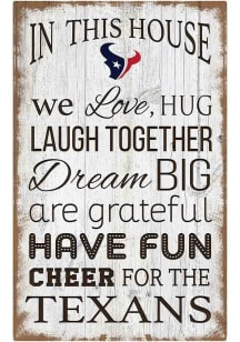 Houston Texans In This House 11x19 Sign