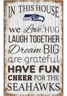Seattle Seahawks In This House 11x19 Sign