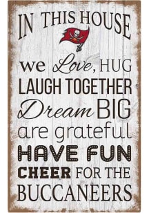 Tampa Bay Buccaneers In This House 11x19 Sign