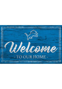 Detroit Lions Welcome 11x19 Sign