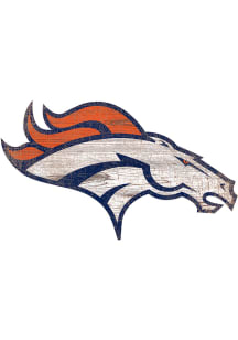 Denver Broncos Logo 8in Cutout Sign