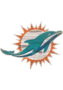 Miami Dolphins Logo 8in Cutout Sign