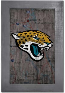Jacksonville Jaguars City Map Sign
