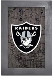 Las Vegas Raiders City Map Sign