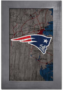 New England Patriots City Map Sign