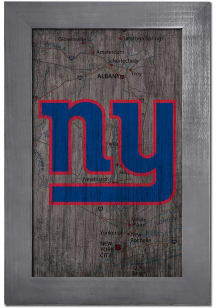 New York Giants City Map Sign