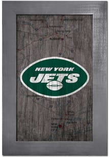 New York Jets City Map Sign