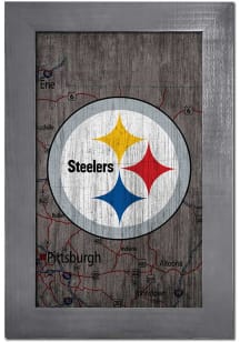 Pittsburgh Steelers City Map Sign