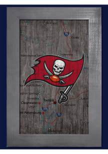 Tampa Bay Buccaneers City Map Sign