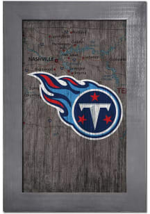 Tennessee Titans City Map Sign