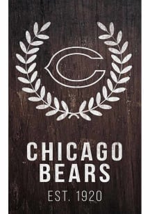 Chicago Bears Laurel Wreath Sign