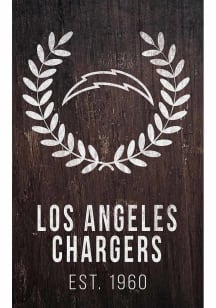 Los Angeles Chargers Laurel Wreath Sign