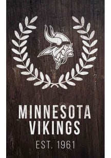 Minnesota Vikings Laurel Wreath Sign