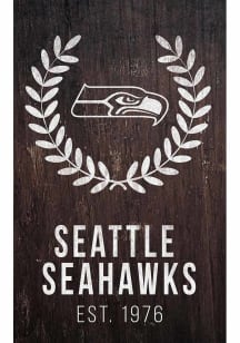 Seattle Seahawks Laurel Wreath Sign