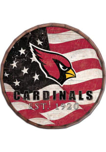 Arizona Cardinals Flag 24in Barrel Top Sign