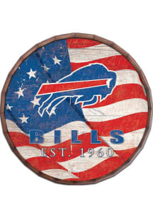 Buffalo Bills Flag 24in Barrel Top Sign