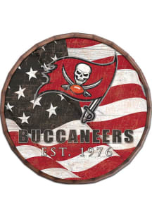 Tampa Bay Buccaneers Flag 24in Barrel Top Sign