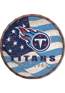 Tennessee Titans Flag 24in Barrel Top Sign