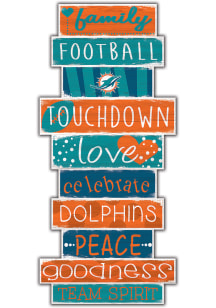 Miami Dolphins Celebrations Stack 24 Inch Sign