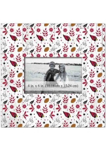 Arizona Cardinals Floral Pattern 10x10 Picture Frame