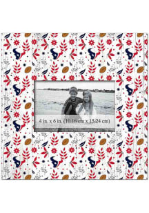 Houston Texans Floral Pattern 10x10 Picture Frame
