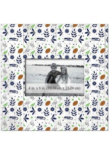 Seattle Seahawks Floral Pattern 10x10 Picture Frame