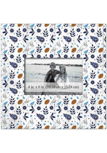 Tennessee Titans Floral Pattern 10x10 Picture Frame