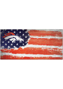 Denver Broncos Flag 6x12 Sign