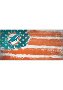 Miami Dolphins Flag 6x12 Sign