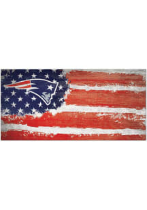 New England Patriots Flag 6x12 Sign