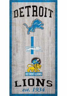 Detroit Lions Heritage 6x12 Sign