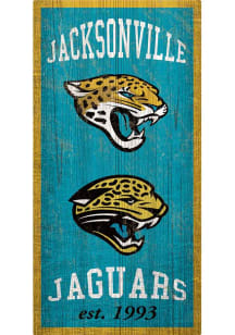 Jacksonville Jaguars Heritage 6x12 Sign