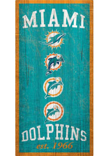Miami Dolphins Heritage 6x12 Sign