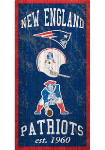 New England Patriots Heritage 6x12 Sign