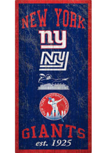 New York Giants Heritage 6x12 Sign