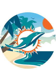 Miami Dolphins Landscape Circle Sign