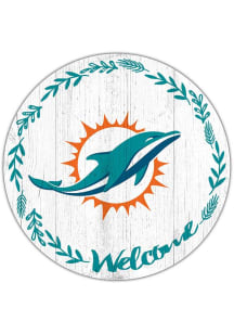 Miami Dolphins Welcome Circle Sign