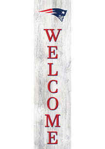New England Patriots 24in Welcome Leaner Sign