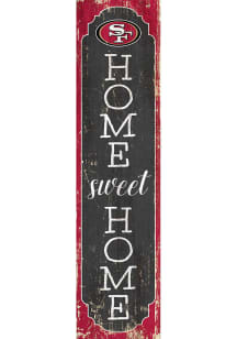 San Francisco 49ers 24in Home Sweet Home Leaner Sign