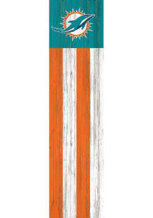 Miami Dolphins 48in Flag Leaner Sign