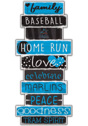 Miami Marlins Celebrations Stack 24 Inch Sign
