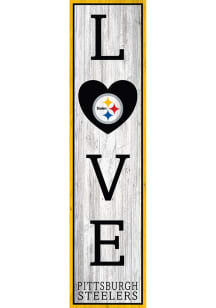 Pittsburgh Steelers 48in Love Leaner Sign