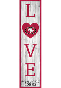 San Francisco 49ers 48in Love Leaner Sign