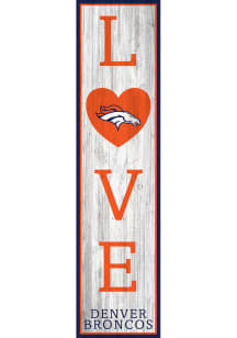 Denver Broncos 24in Love Leaner Sign