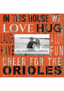 Baltimore Orioles In This House 10x10 Picture Frame