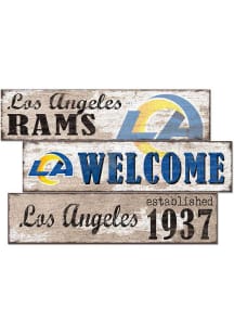 Los Angeles Rams 3 Plank Welcome Sign